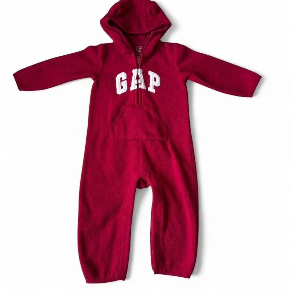 Gap Toddler Fleece Onesie w/ Hood‎